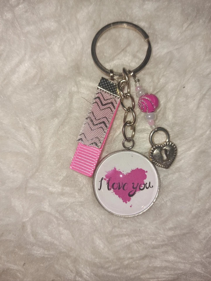 Cadeau amour, porte clé message " I love you" - Photo 1/1