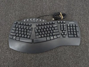 Perixx PERIBOARD-512 Wired Split Ergonomic Keyboard Multimedia Keys Palm Rest - Picture 1 of 8