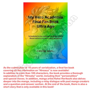 Pre My Hero Academia Final Fan Book Ultra Age Japan Limited Anime Manga MHA - Zdjęcie 1 z 2