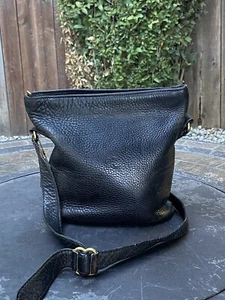 Vintage Coach 4907 Black Leather Sonoma Bucket Shoulder Bag Crossbody USA Made - Picture 1 of 12