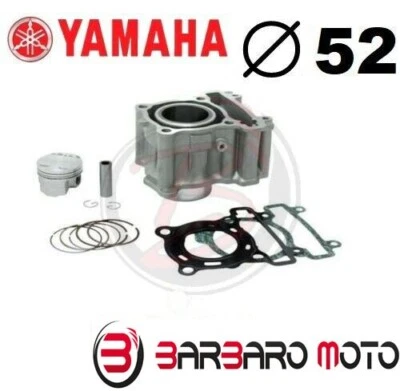 KIT CILINDRO GRUPPO TERMICO PISTONE YAMAHA YZF R125 DAL 2008 AL 2018 52mm R 125 - Imagen 1 de 2