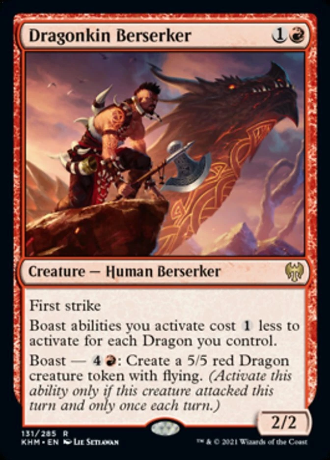 MTG Kaldheim R Dragonkin Berserker #131 - Image 1 of 1