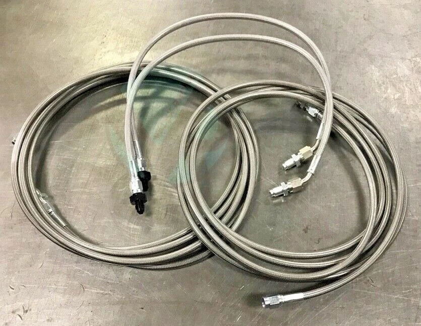 Kit completo de repuesto de línea de freno trasero de acero inoxidable para Honda Accord 98-02 con tambor Foto 1 de 1