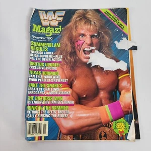 WWF Magazine Nov 1990 Ultimate Warrior WWE Summerslam Hulk Hogan - Picture 1 of 5