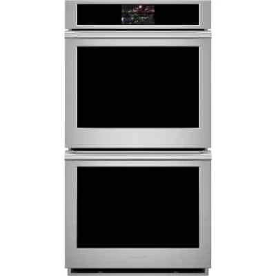 Horno inteligente de doble pared con monograma ZKD90DPSNSS de 27 pulgadas en acero inoxidable Foto 1 de 4