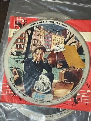 Vogue 10" Picture Disc #R 750~Who's Got A Tent For Rent~The King's Jesters - Image 1 of 4