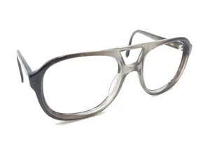 American Optical AOSafety EC100 Vintage Gray Aviator Eyeglasses Frames 57-19 150 - Picture 1 of 12