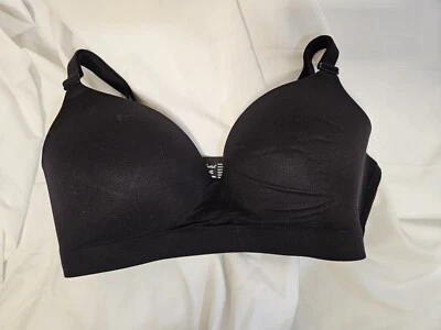Sutiã Soma Intimates tamanho 38C preto Enbliss forrado sem fio alças ajustáveis macio - Imagem 1 de 3
