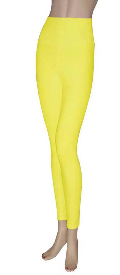 32-дюймовые длинные хлопковые леггинсы для йоги из спандекса со складным поясом от Emily Chen - Изображение 1 из 1