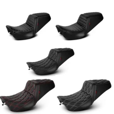 Motorcycle Complete 1 Set 1-Piece Seat Diamond For Harley Road King Street Glide Foto 1 de 4