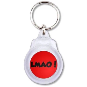 LMAO! Laugh My Ass Off! Plastic Key Ring Round (60mm x 37mm) - Picture 1 of 2