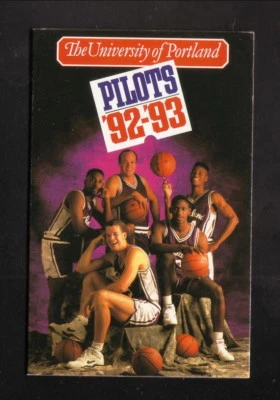 Portland Pilots--1992-93 Basketball Pocket Schedule--Pacific First Bank - Image 1 of 2