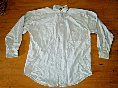 MACY'S Men's Medium Long Sleeve Button Down Dress Casual Cotton Shirt Preowned - Image 1 of 4