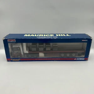 Corgi 1:50 Mercedes-Benz Actros Artic With Flatbed Trailer Maurice Hill CC13807 - Picture 1 of 14