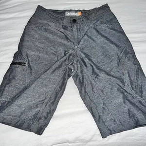 Lee boys proof dungarees cargo short adjustable waist size 14R dark gray - Picture 1 of 5