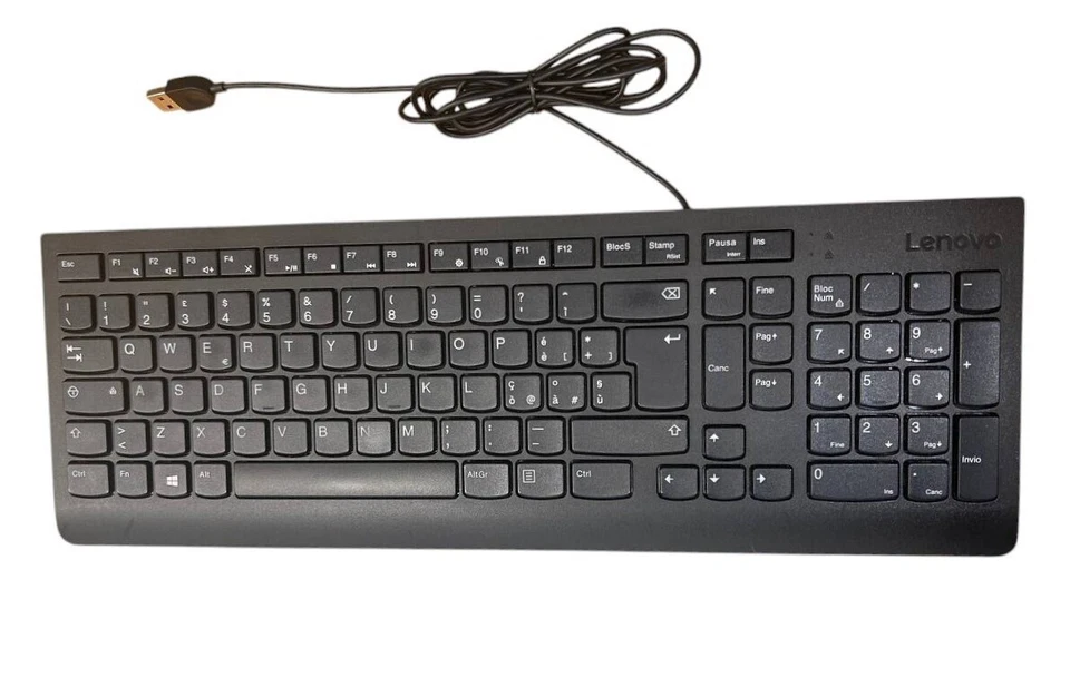 Lenovo EKB-536A - Tastiera cablata USB con layout QWERTY Italiano - Originale - Immagine 1 di 1
