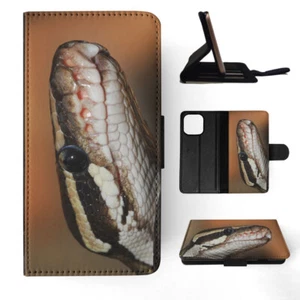 FLIP CASE FOR APPLE IPHONE|GREEN SLITHER SNAKE REPTILE #5 - Foto 1 di 193
