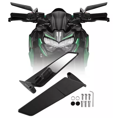 For Kawasaki Z900 Z1000 Z800 Z400 ZH4 Rearview Mirrors Rotating Wind Side Mirror - Изображение 1 из 4