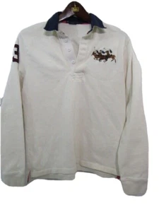 Polo Ralph Lauren Boys Beige Polo Solid #3 Rugby Shirt Size XL - Picture 1 of 10