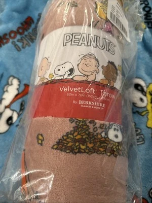 Peanuts Snoopy Fall Blanket Throw 60x70 Inches Berkshire - Image 1 of 3