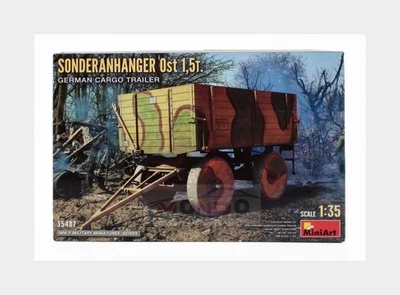 1:35 MINIART Trailer German Cargo Trailer Military 1945 Kit MA35487 - Immagine 1 di 2