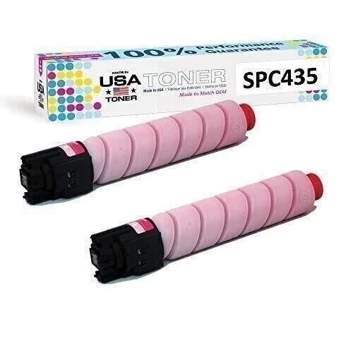 Combatible toner for Ricoh SP C435dn, SP C435, 821245 (Magenta, 2pk) - Image 1 of 1