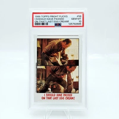 1988 Topps Fright Flicks Poltergeist #58 I Should Have Passed PSA 10 Pop 1 - Image 1 of 3
