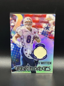 2005 Topps Chrome Jason Witten Gridiron Badges Refractor Jersey 29/100 Cowboys - Bild 1 von 3