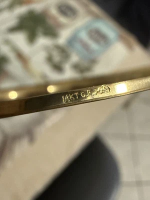 Браслет заполненный золотом 14 карат 7 дюймов - Изображение 1 из 4