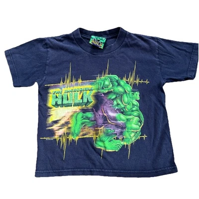 2003 The Incredible Hulk Marvel Comics Kids Vintage Graphic T Shirt Size M 5/6 - Image 1 of 4