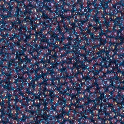 Cuentas de semillas Aqua Miyuki forradas fucsia 11/0 (11-9346-TB) Foto 1 de 1