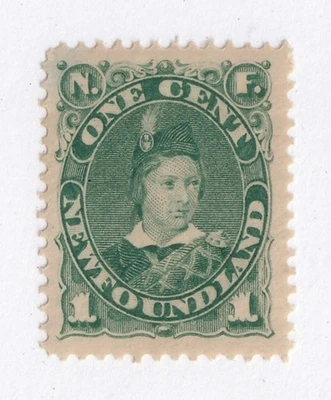 MATT'S STAMPS SCOTT NEWFOUNDLAND #45, 1-CENT PRINCE OF WALES, 1897 MH CV$27.50 - Image 1 of 3