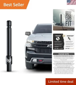 Easy Install Carwash Safe Antenna for 2014+ Chevy Silverado & GMC Sierra Trucks - Bild 1 von 11