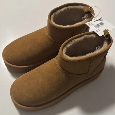 Botas de lana para mujer 7,5 color tostado American Eagle piel de sherpa Foto 1 de 4