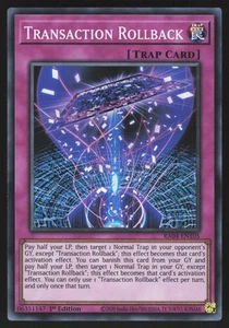 Transaction Rollback - RA04-EN105 - Super Rare - 1st Edition Yugioh - Picture 1 of 1