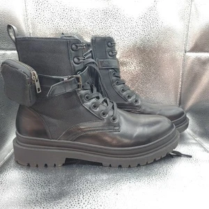 Steve Madden M-Kellur Mens Black Synthetic Lace Up Casual Dress Boots Size 9.5 - Bild 1 von 9