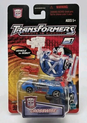 Transformers RID 2001 Spy Changers CROSSWISE Sportscar Autobot Hasbro New Sealed - Image 1 of 4