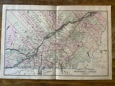 Railway Map of Canada - 1877 - Montmagny/Sheford/Glengarry areas (Sheet 5) - Image 1 of 4