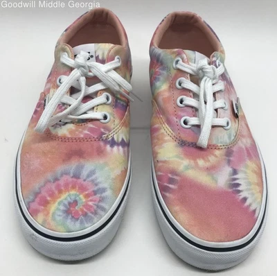 Tenis Vans de lona con corbata pastel talla 8 Foto 1 de 4