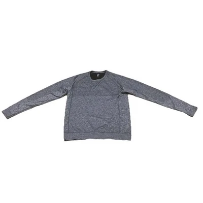 Lululemon Engineered Warmth Manga Larga Para Hombre Grande Gris Lana Merino Cuello Redondo Foto 1 de 4