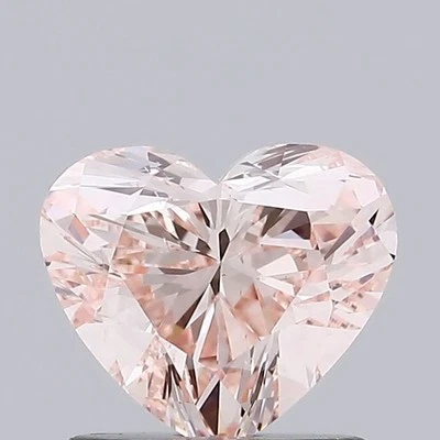 Heart 1.00ct Fancy Intense  Pink VS2 HPHT IGI loose lab grown diamond - Image 1 of 3