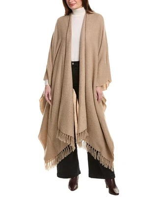 Poncho para mujer Brunello Cucinelli mezcla cachemir, alpaca y mohair marrón Foto 1 de 3