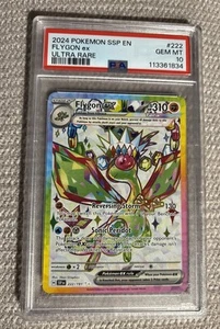 2024 Flygon ex 222/191 Pokemon Ultra Raro Scintille Urgenti PSA 10 - Foto 1 di 2