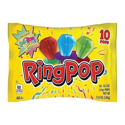 Ring Pop Individually Wrapped Bulk Lollipop Variety Pack – 10 Count Lollipop ... - Image 1 of 4