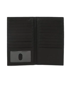 Leatherboss Genuine Leather Mens Long ID 19 Credit Card Security Wallet Black... - Picture 1 of 9