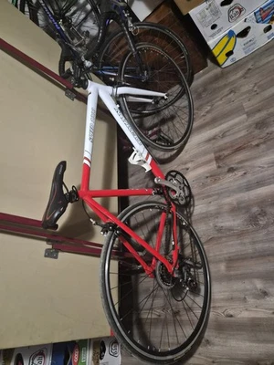 Bici Da Corsa Vintage Teman 56x53 Leggi Bene Shimano 7speed Ruote 700c Alluminio - Immagine 1 di 4
