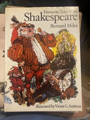 Favorite Tales From Shakespeare 1983 Hardcover Bernard Miles Illustrated -signed - Image 1 of 2