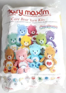 Mary Maxim Care Bear Yarn Kits 95980 Funshine Bear Yellow Crochet Acrylic VTG - Picture 1 of 2