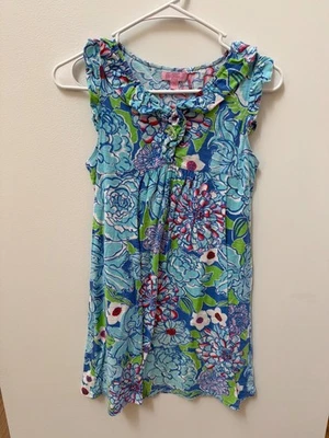 Abito Lilly Pulitzer bambina taglia 12-14 XL X-Large senza maniche stampa floreale14100% C - Immagine 1 di 4