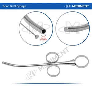 NUOVA SIRINGA AD INNESTO OSSO INOX TEDESCO 3,5 mm impianti dentali - Foto 1 di 5